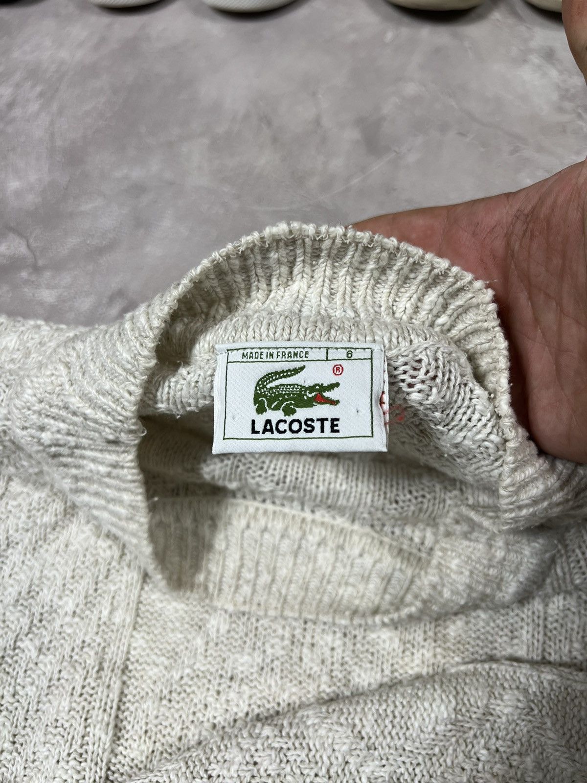 Lacoste Vintage 90s Lacoste knit Y2k sweater Size US XL / EU 56 / 4 - 8 Thumbnail