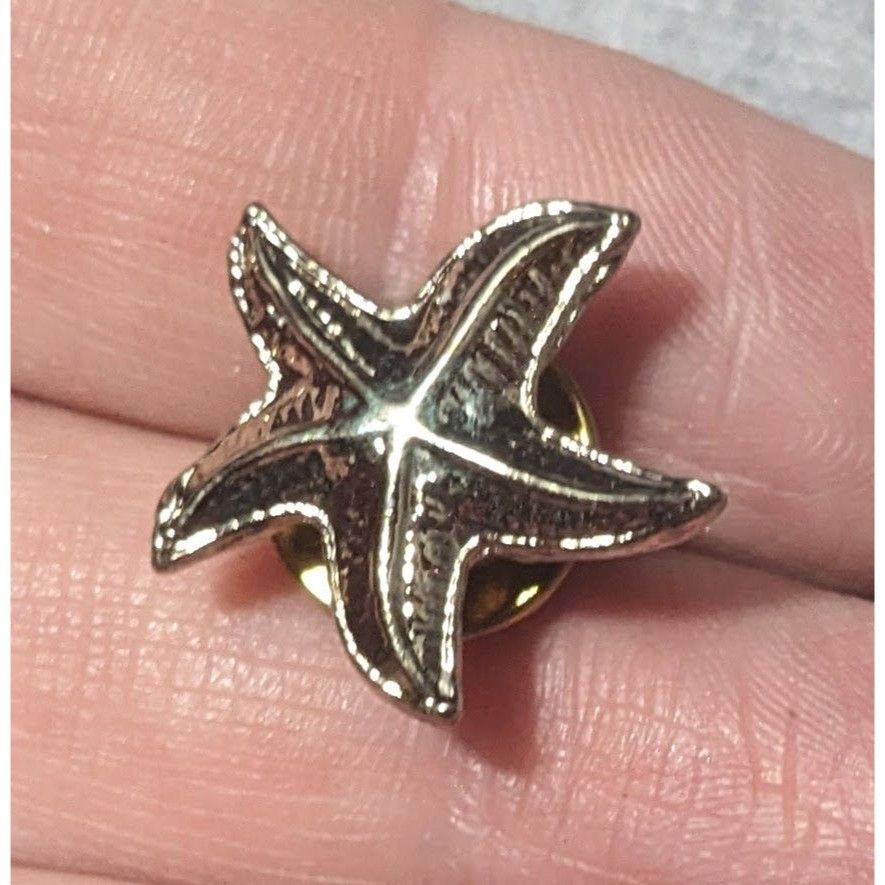 Other Mermaidcore Small Silver Tone Starfish Lapel Pin Size ONE SIZE - 3 Thumbnail
