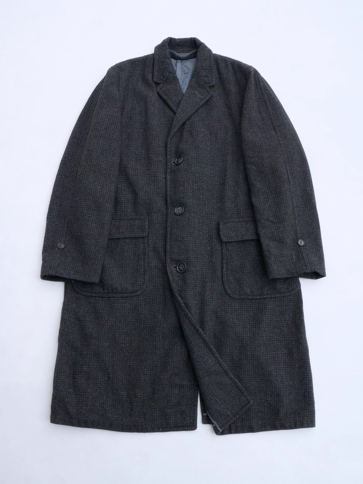 Other Great Dane 50s Wool Red Plaid Relaxed Chesterfield Size L / US 10 / IT 46 - 8 Thumbnail