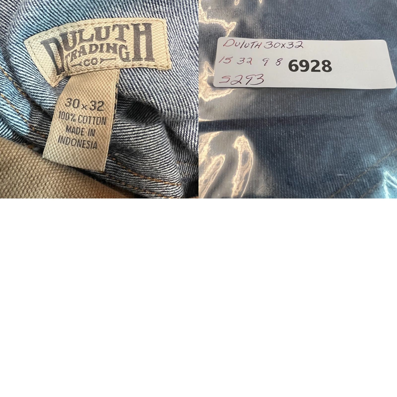 CO Duluth Trading Co Mens Low Rise Flat Front Blue Denim Straight Jeans Size 30X32 Size US 30 / EU 46 - 8 Thumbnail