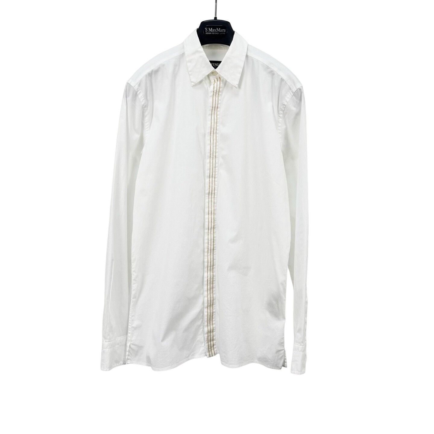 Fendi Fendi Gold Chain Placket Shirt Size M Size US M / EU 48-50 / 2 - 1 Thumbnail
