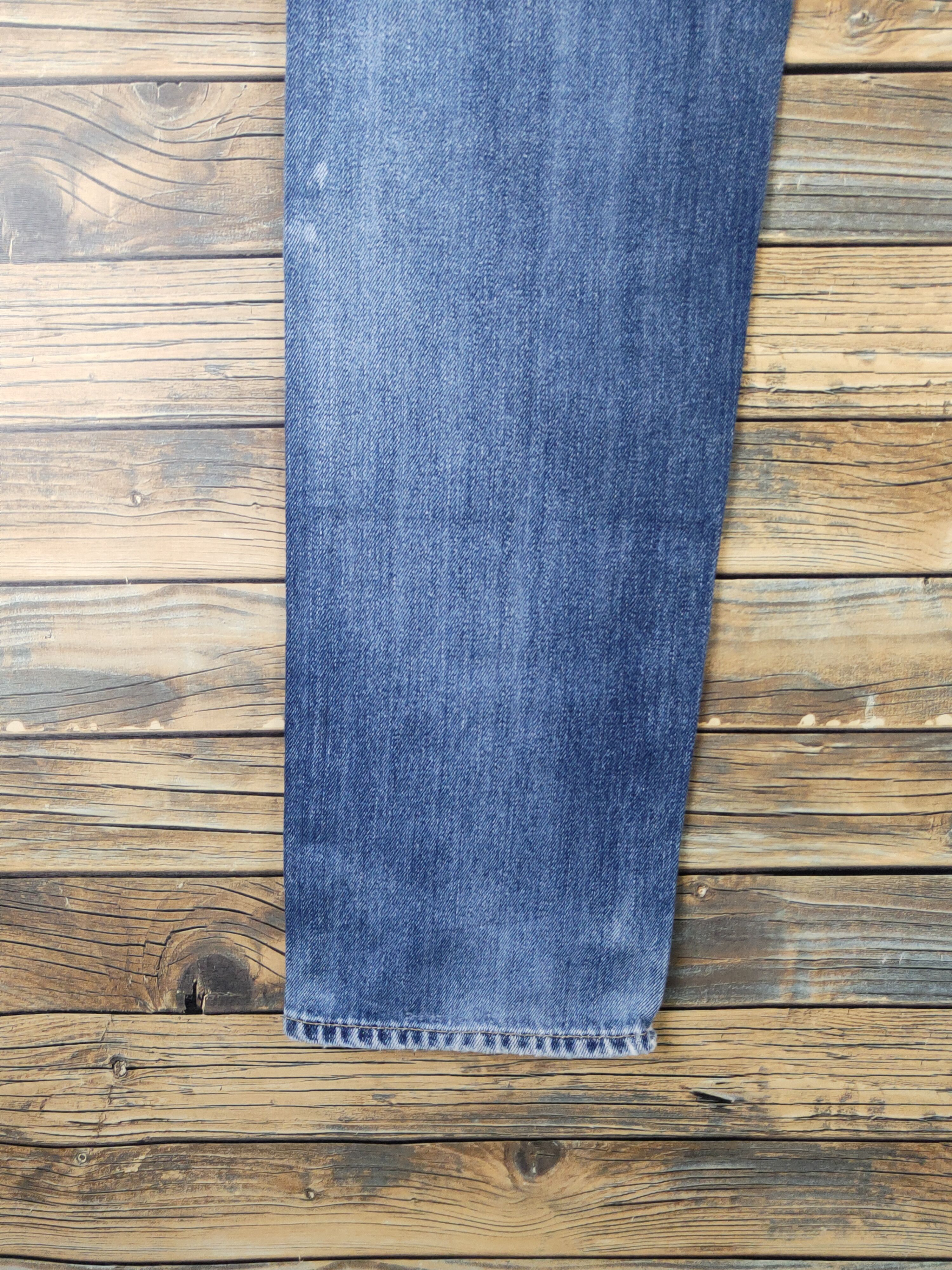 Japanese Brand Uniqlo japan Blue Distressed Ripped denim Jeans #W1403 Size US 31 - 9 Thumbnail