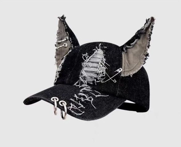 Vintage Rabbit Ears Jeans Baseball Hat Size ONE SIZE - 3 Thumbnail