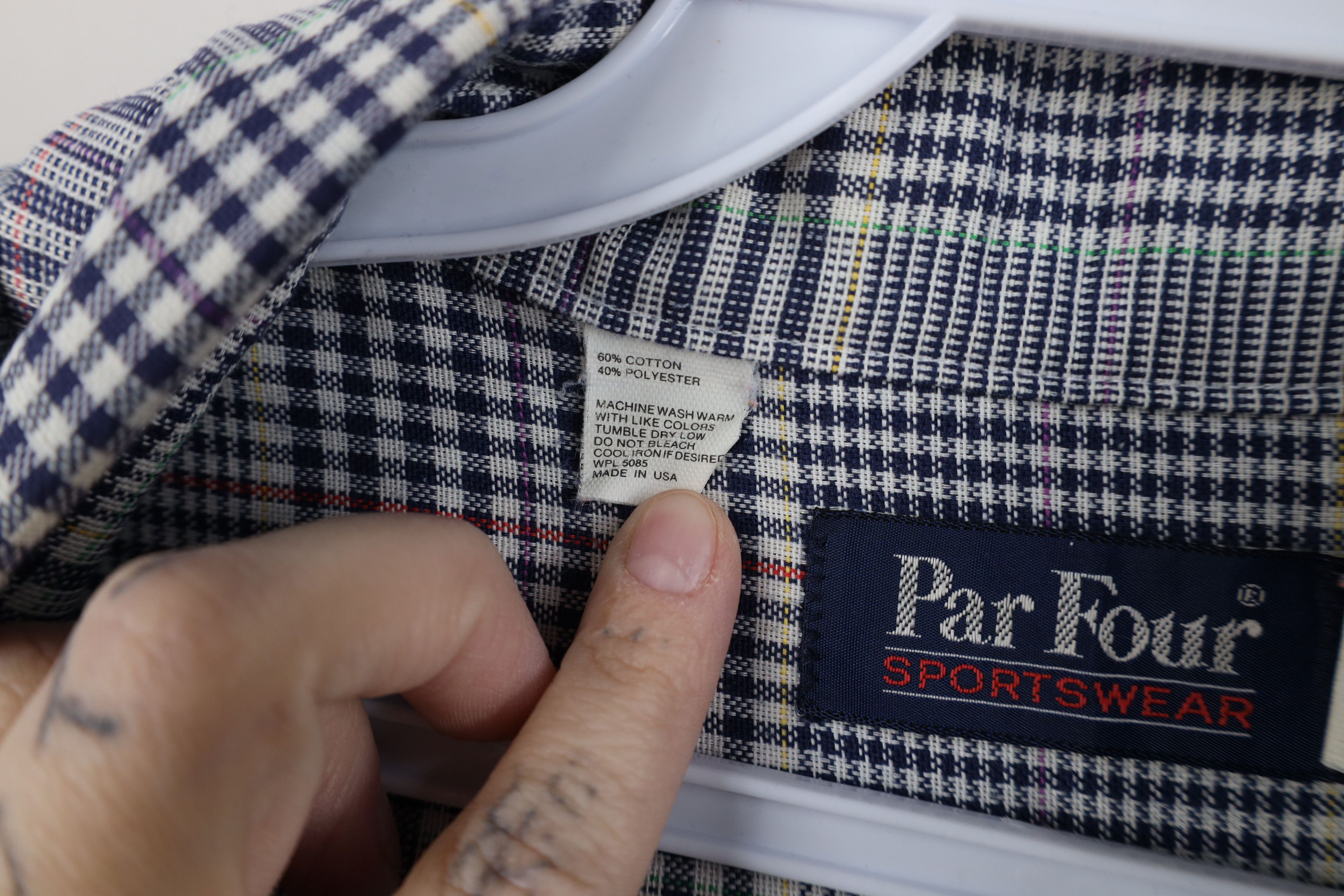 Vintage Vintage 90s Plaid Short Sleeve Button Down Shirt USA Size US XL / EU 56 / 4 - 8 Thumbnail