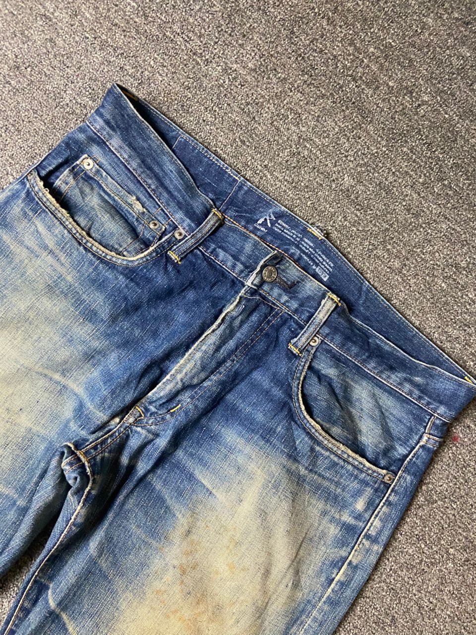 Edwin EDWIN 503 Distressed Denim Jeans (164) Size US 37 - 11 Thumbnail