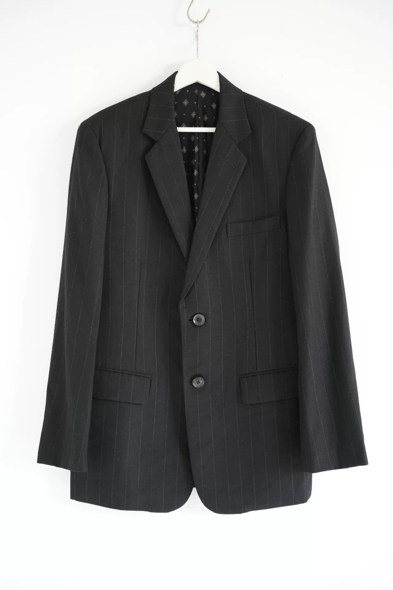 Yohji Yamamoto black wool suit jacket by Yohji Yamamoto Size US M / EU 48-50 / 2 - 1 Thumbnail