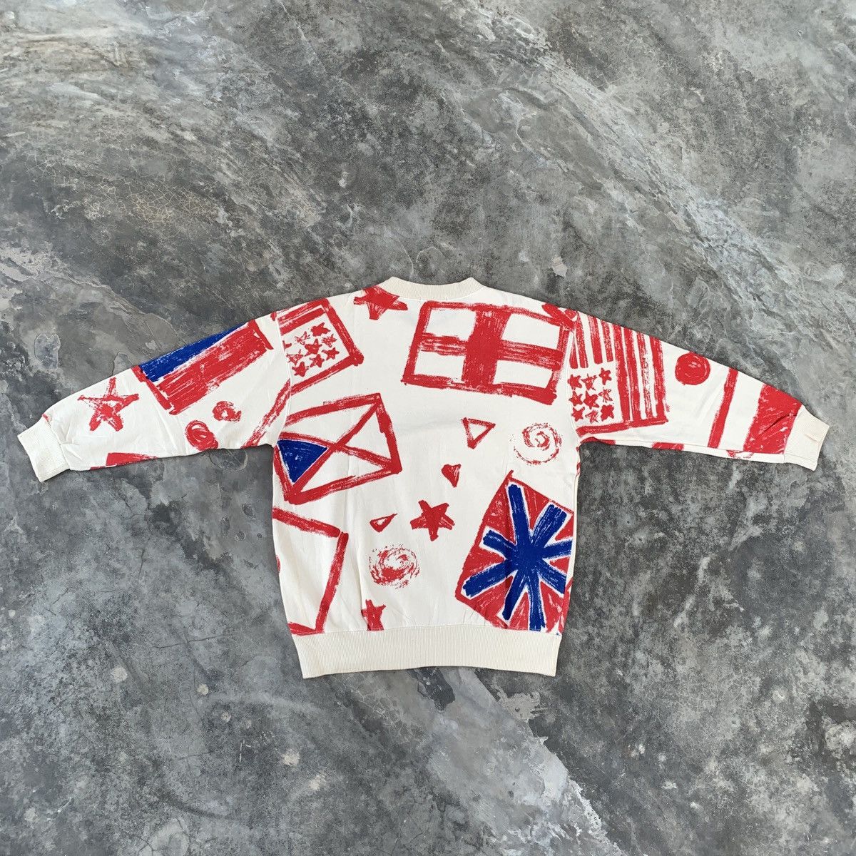 Issey Miyake Vintage Issey Miyake Paint Design Sweatshirt Size US M / EU 48-50 / 2 - 8 Thumbnail