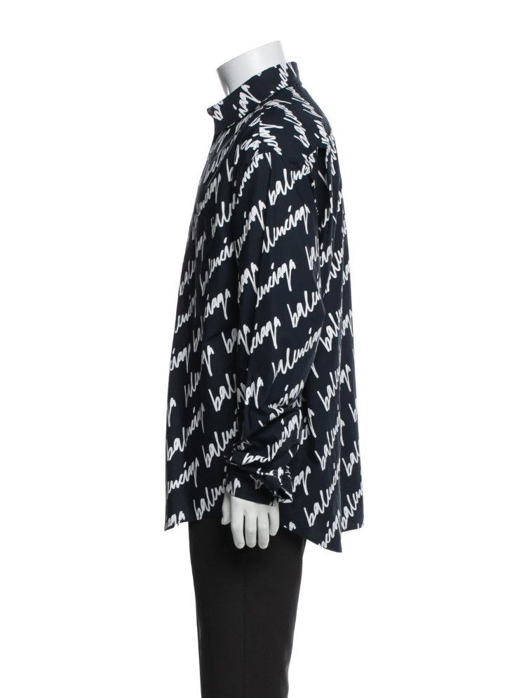 Balenciaga Balenciaga 2021 Printed Shirt Size US XL / EU 56 / 4 - 2 Thumbnail