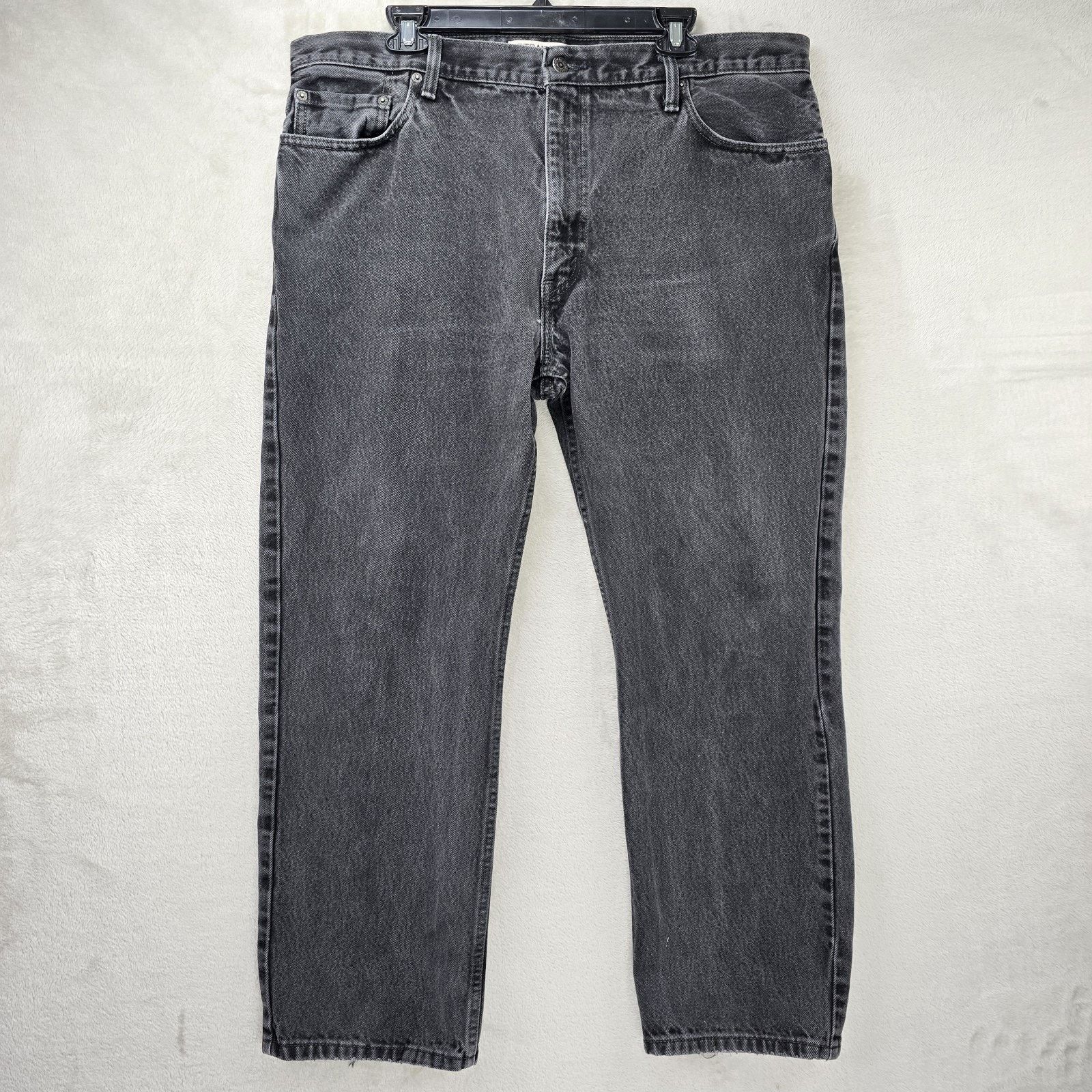 Levi's Levis 505 Mens Black Jeans 40x30 Black Straight Fit Denim Size US 40 / EU 56 - 1 Thumbnail