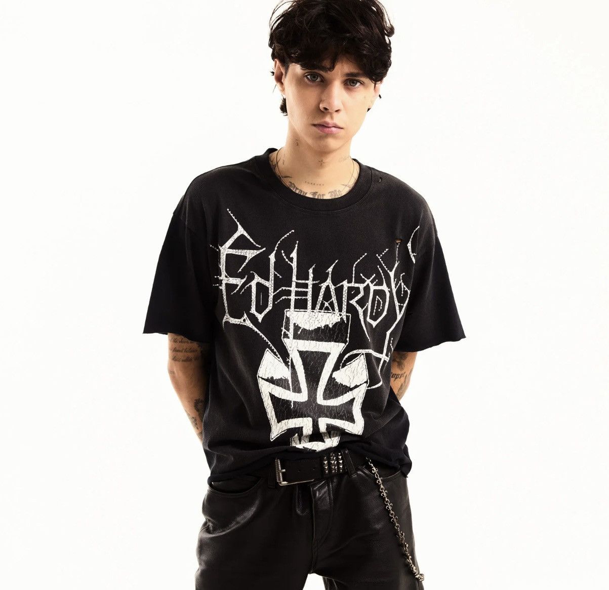 Ed Hardy Ed hardy Cross Cropped boxy tee Size US XL / EU 56 / 4 - 1 Thumbnail
