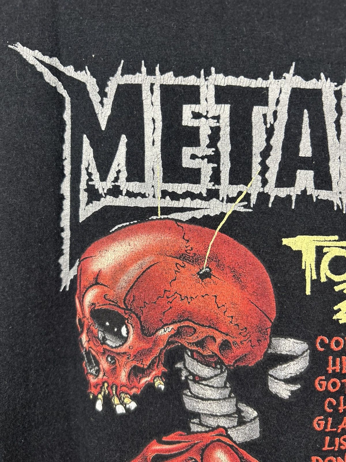 Band Tees Vtg 2004 Metallica Madly In Anger Concert Tour Black T-Shirt Size US M / EU 48-50 / 2 - 20 Thumbnail