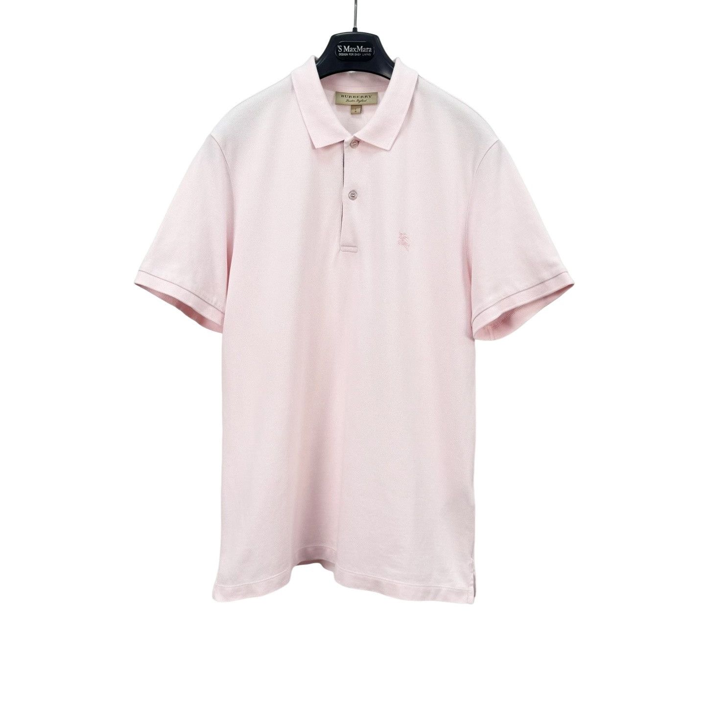 Burberry Burberry Pink Equestrian Knight Polo Shirt Size L Size US L / EU 52-54 / 3 - 1 Thumbnail