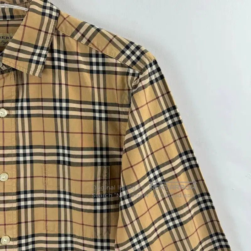 Burberry Burberry Men’s Brown Check Long Sleeve Shirt. Size US S / EU 44-46 / 1 - 5 Thumbnail
