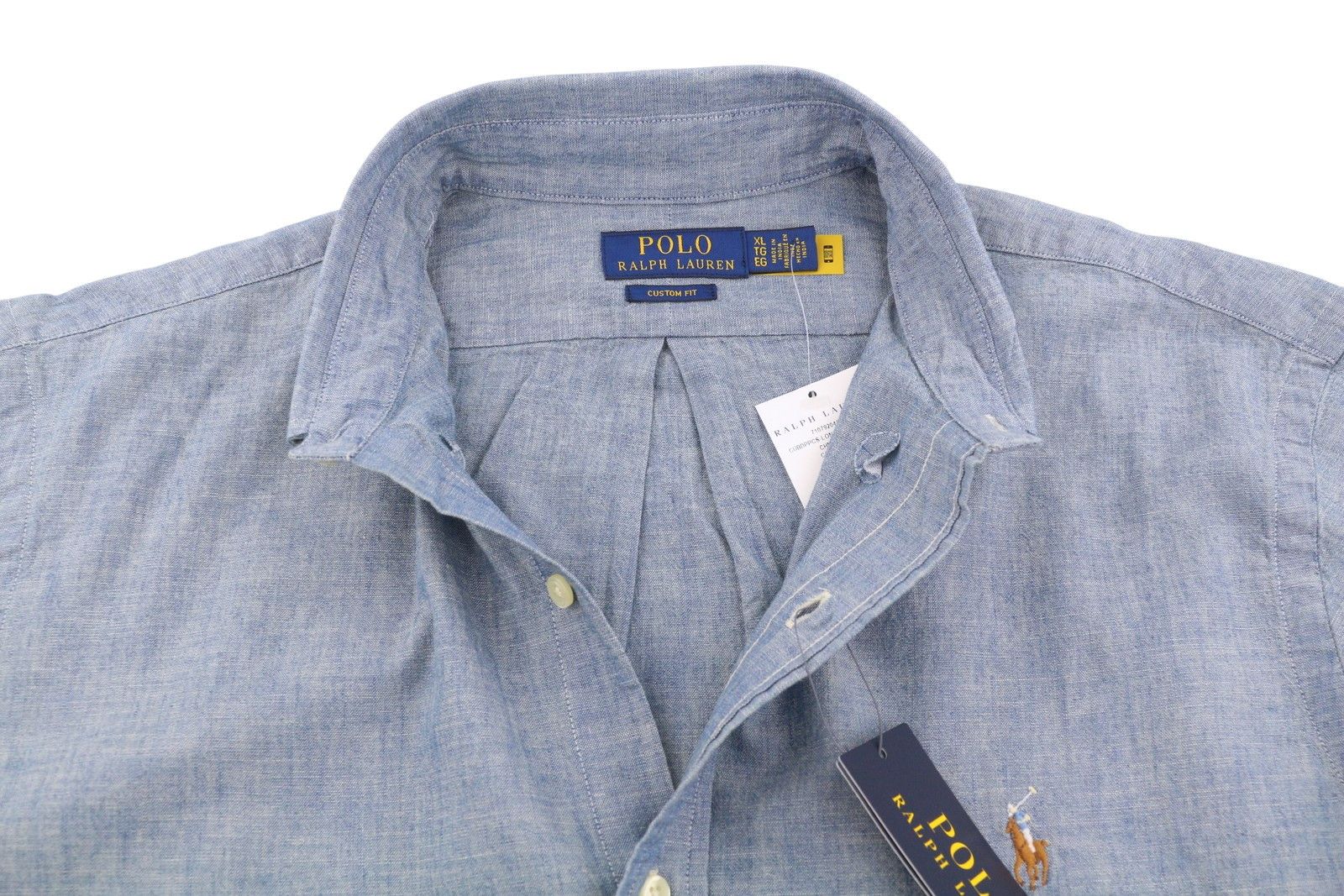 Ralph Lauren CORE REPLEN XL Blue Faded Button-Down Custom Fit 86997 Size US XL / EU 56 / 4 - 4 Thumbnail