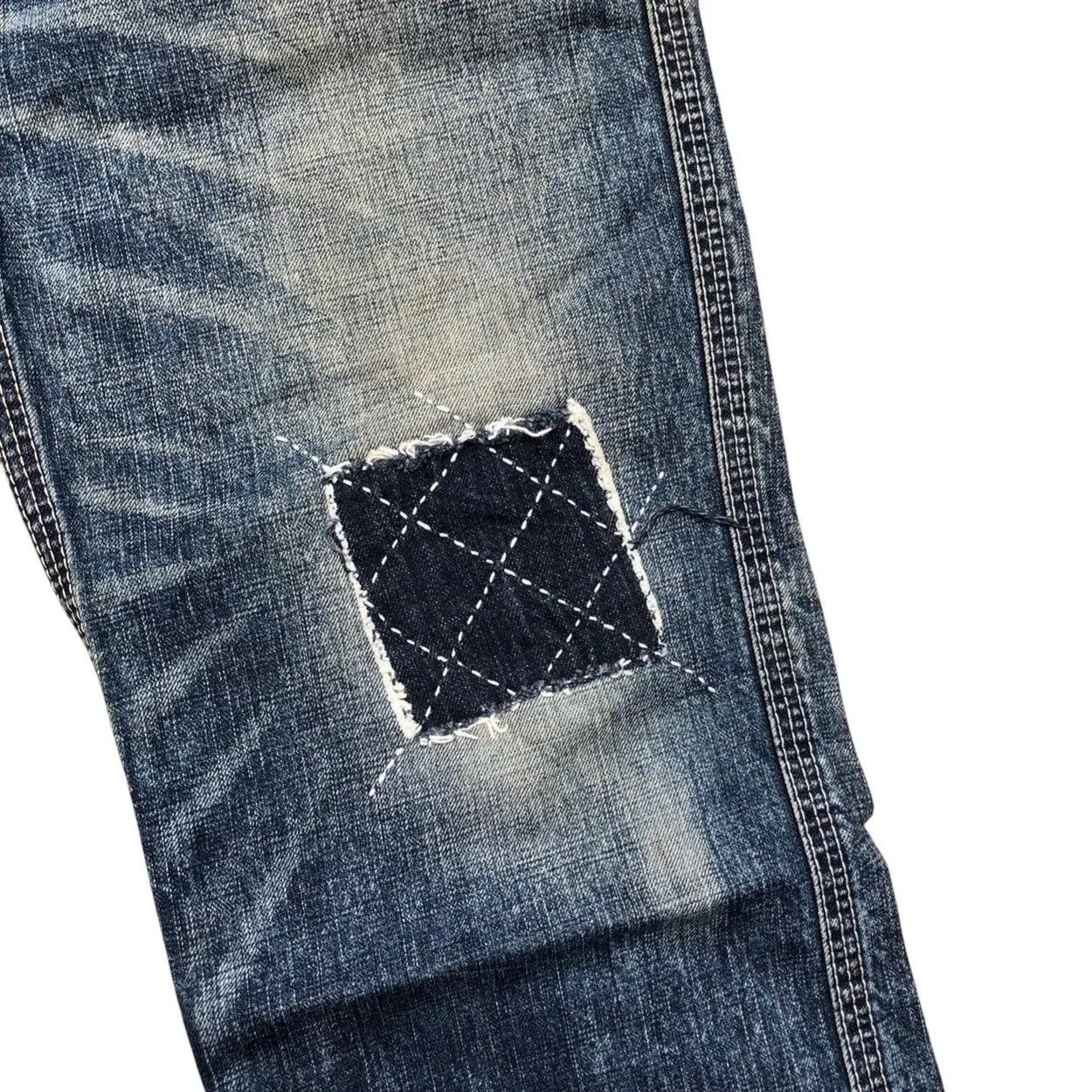 Levi's Vintage Clothing Vintage Levi’s White Tab Sashiko Repair Denim Jeans Size US 31 - 3 Thumbnail