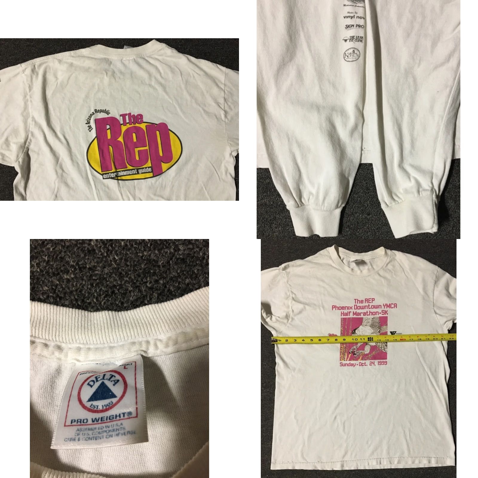 Vintage VINTAGE Phoenix YMCA Marathon Eagle Shirt M White 90s Grunge Retro Track Size US M / EU 48-50 / 2 - 8 Thumbnail