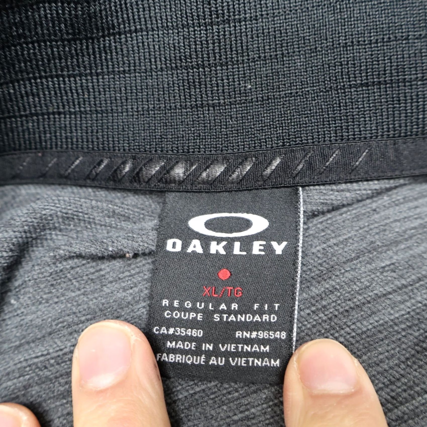 Oakley Oakley Jacket Men XL Gray Full Zip Golf Performance Regular Fit Size US XL / EU 56 / 4 - 7 Thumbnail