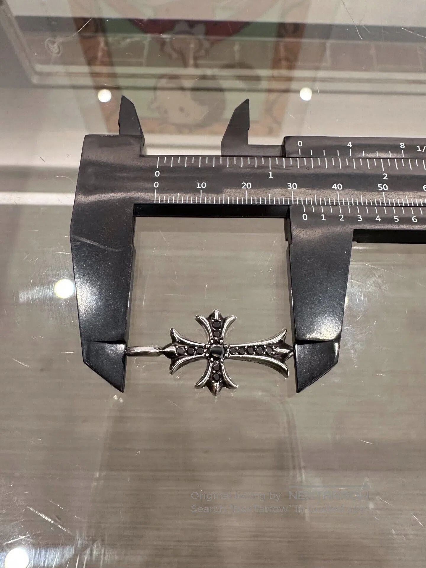 Chrome Hearts Chrome Hearts Tiny Gray Cross Pendant. Size ONE SIZE - 7 Thumbnail
