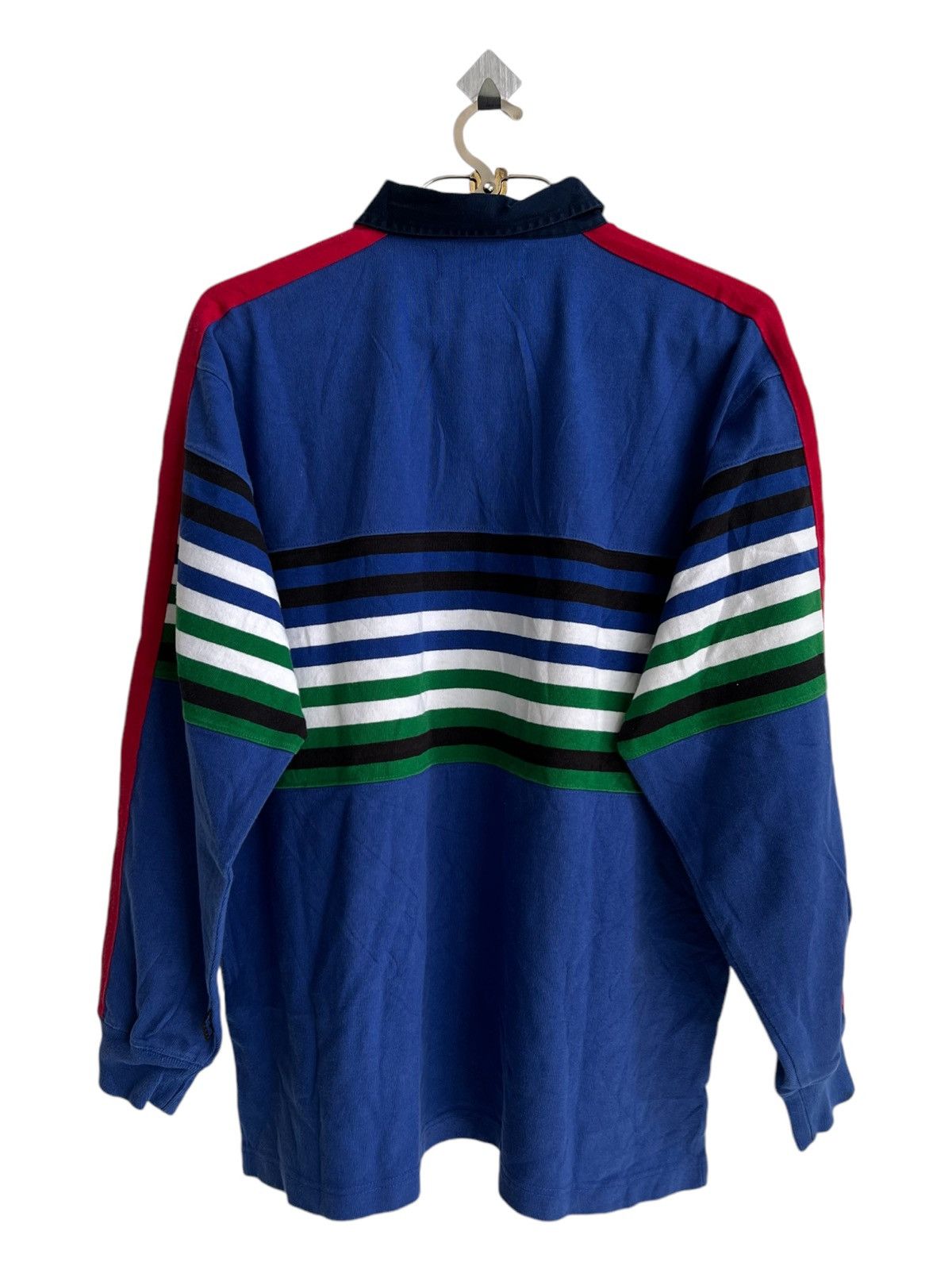 Polo Ralph Lauren 1990s Polo Sport Hi Tech Snow Beach Multicolor Rugby Shirt Size US L / EU 52-54 / 3 - 6 Thumbnail