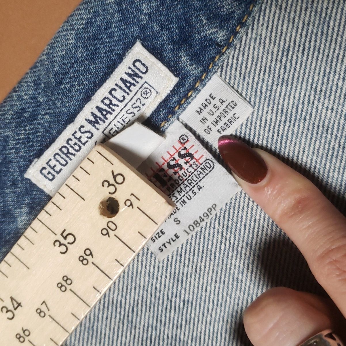 Rare 80s Guess by George Marciano Cropped Denim Jacket