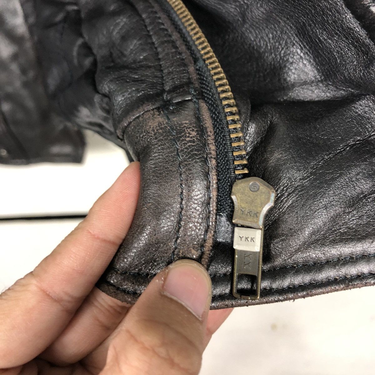 Vintage 📌Vintage Biker Leather Jacket Vivalini Aero Leather Design Size US L / EU 52-54 / 3 - 19 Thumbnail