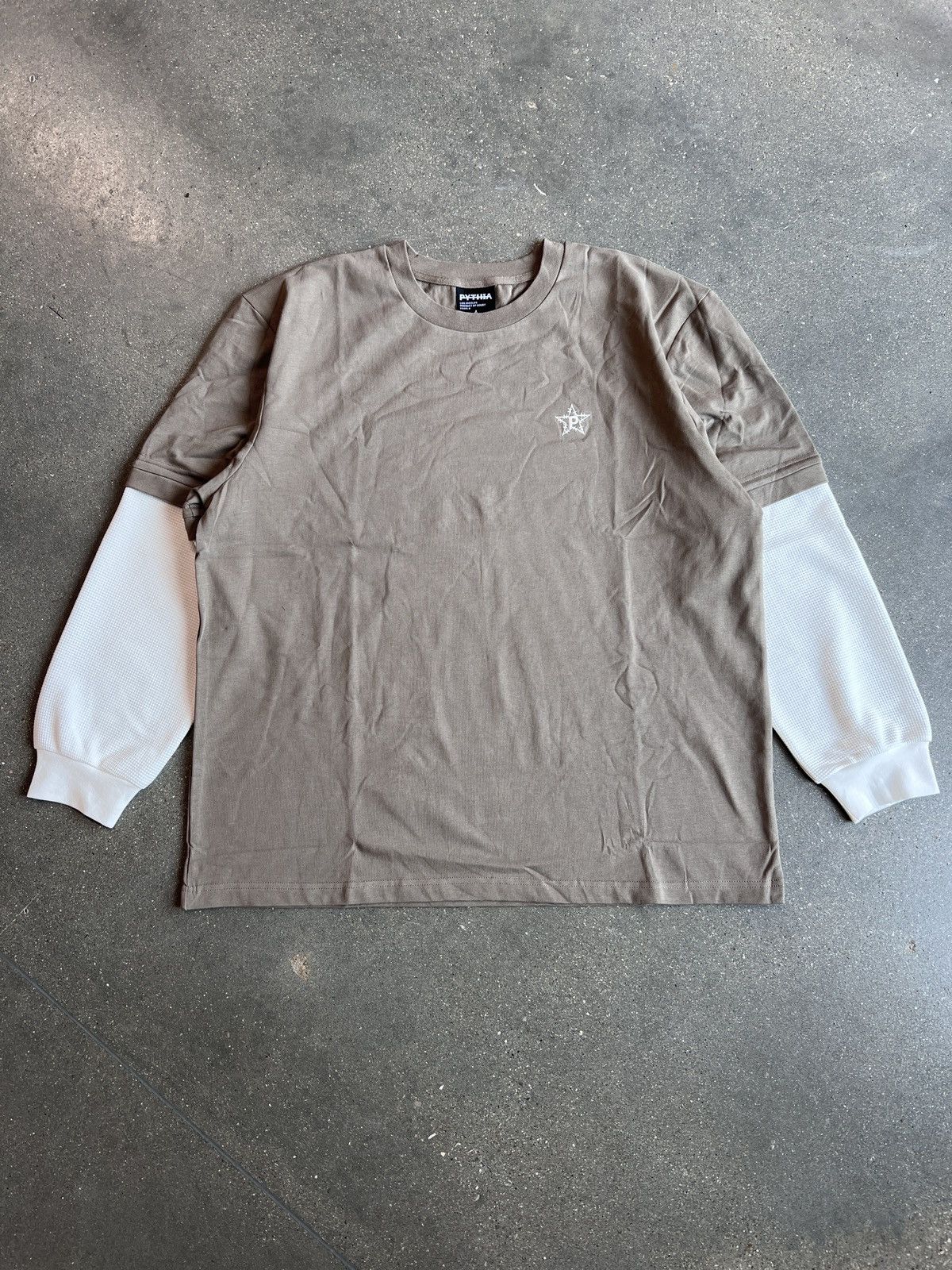image of Pythia Waffle Longsleeve Brown, Men's (Size 2XL)