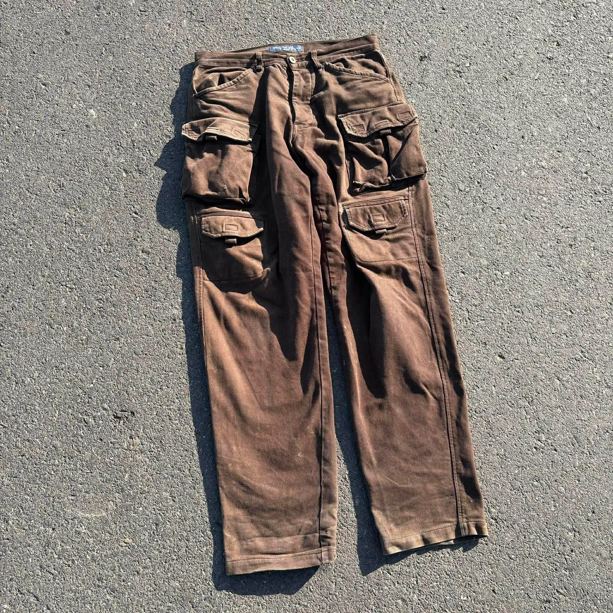 Vintage Vintage Bull & Bear Brown Corduroy Cargo Pants Size US 32 / EU 48 - 2 Thumbnail