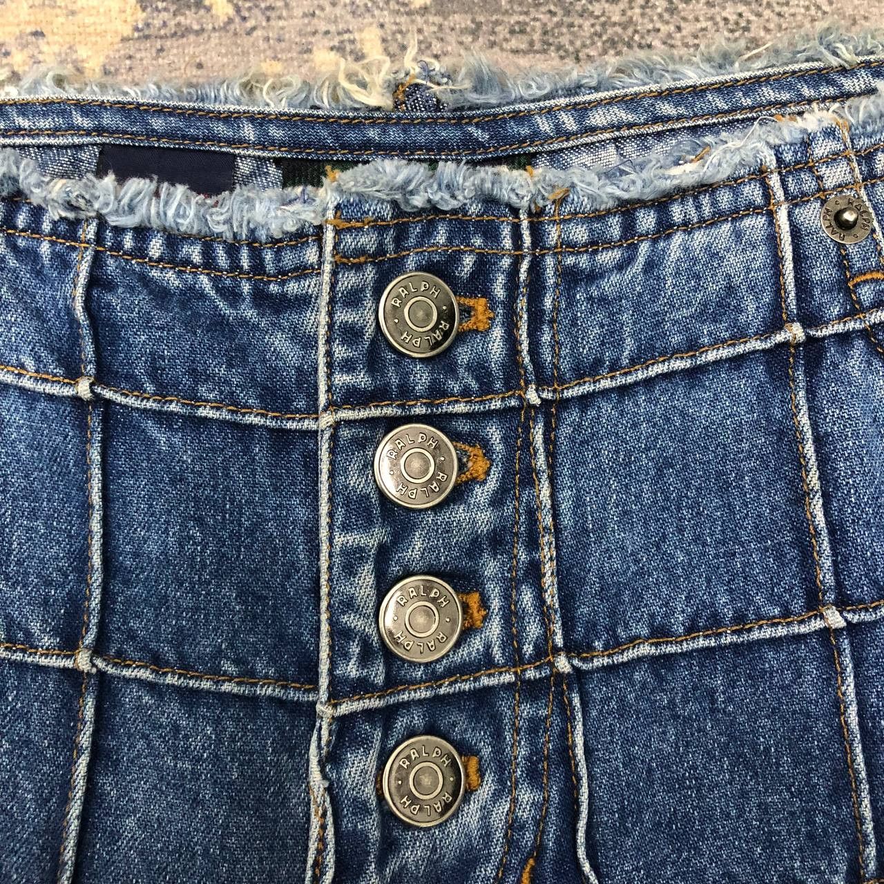 Ralph Lauren P789 VTG RALPH LAUREN FLARED PATCHWORK JEANS Size 28" / US 6 / IT 42 - 7 Thumbnail