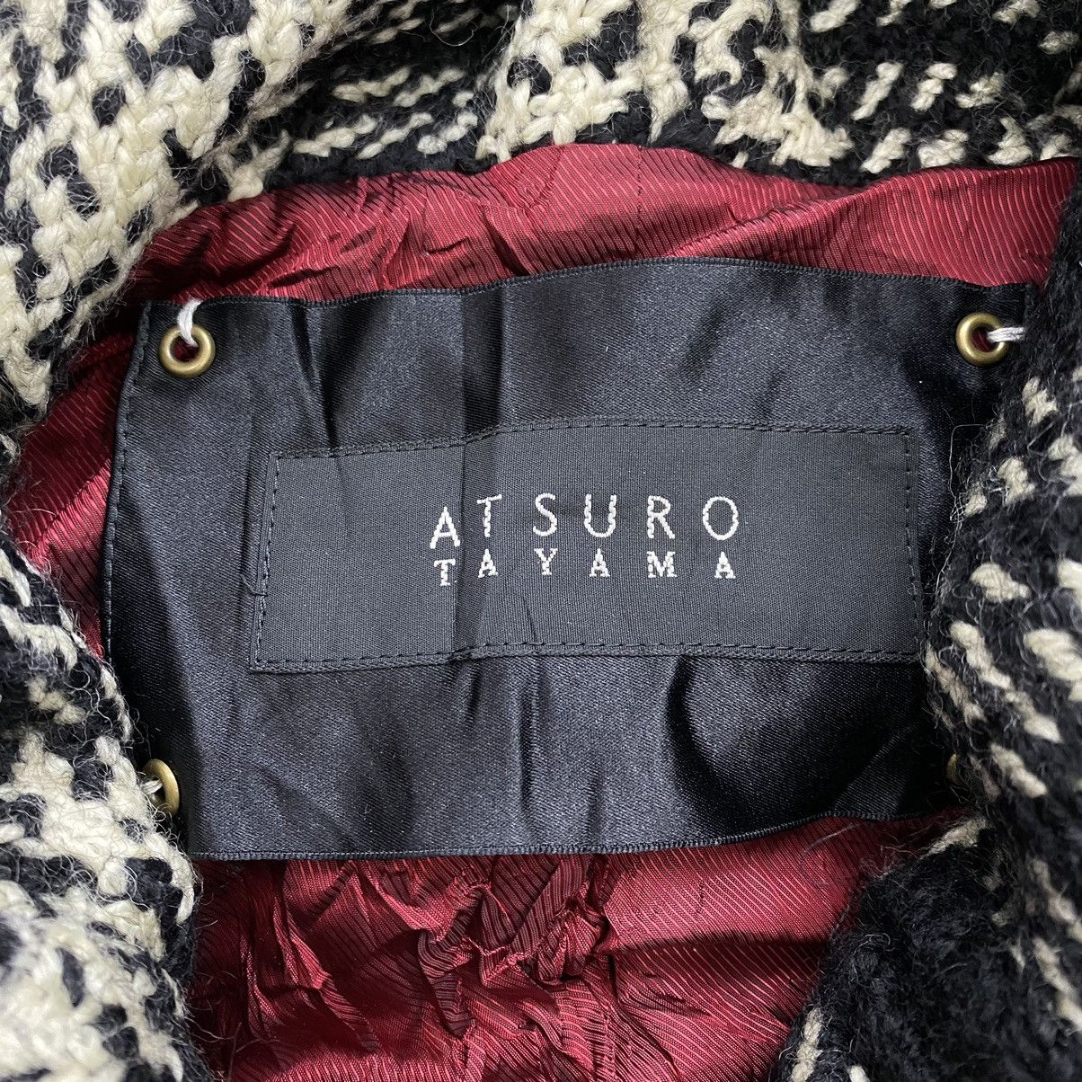 ATSURO TAYAMA × Japanese Brand ATSURO TAYAMA Japanese Designer Check Tartan Wool Long Coat Size S / US 4 / IT 40 - 6 Thumbnail