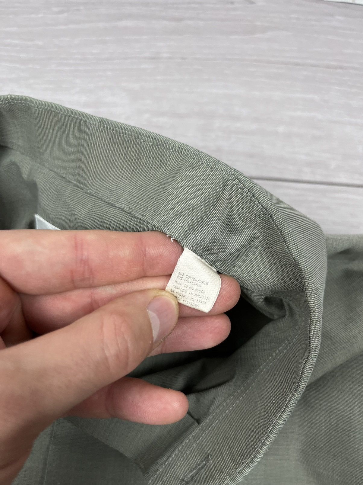 Yves Saint Laurent Yves Saint Laurent Vintage Green Pocket Button Shirt Size US L / EU 52-54 / 3 - 8 Thumbnail