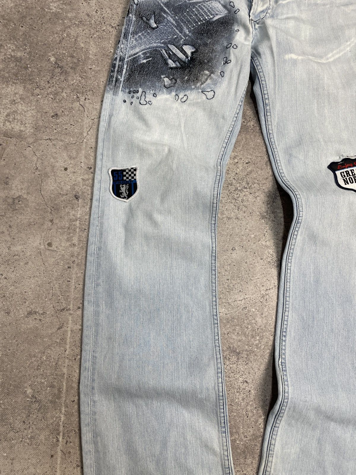 Diesel Vintage Balenciaga Style 00s Audi Racing Jeans Pants Size US 30 / EU 46 - 11 Thumbnail