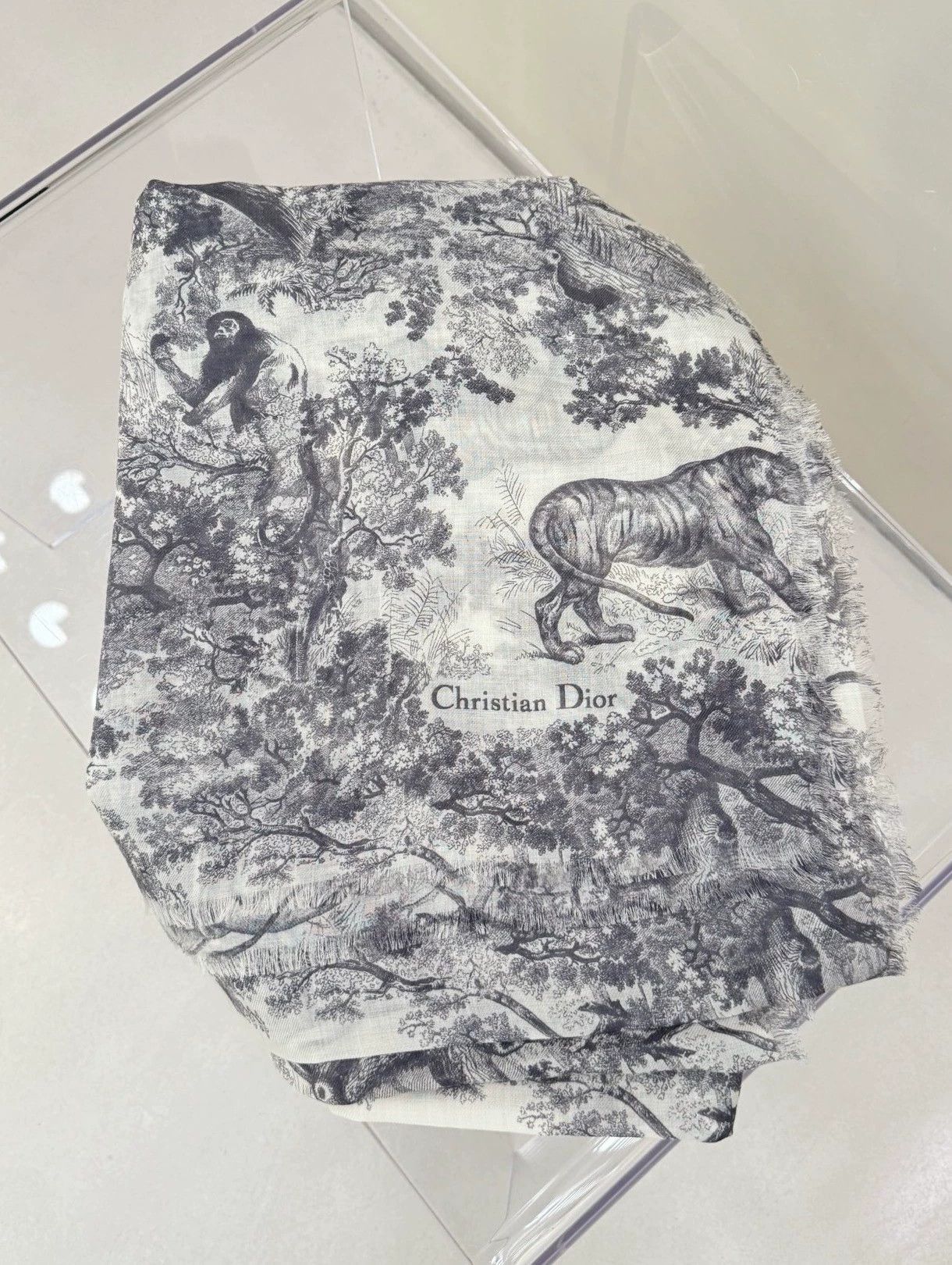 Dior Dior New Animal Jungle Cashmere Scarf Shawl Size ONE SIZE - 1 Thumbnail
