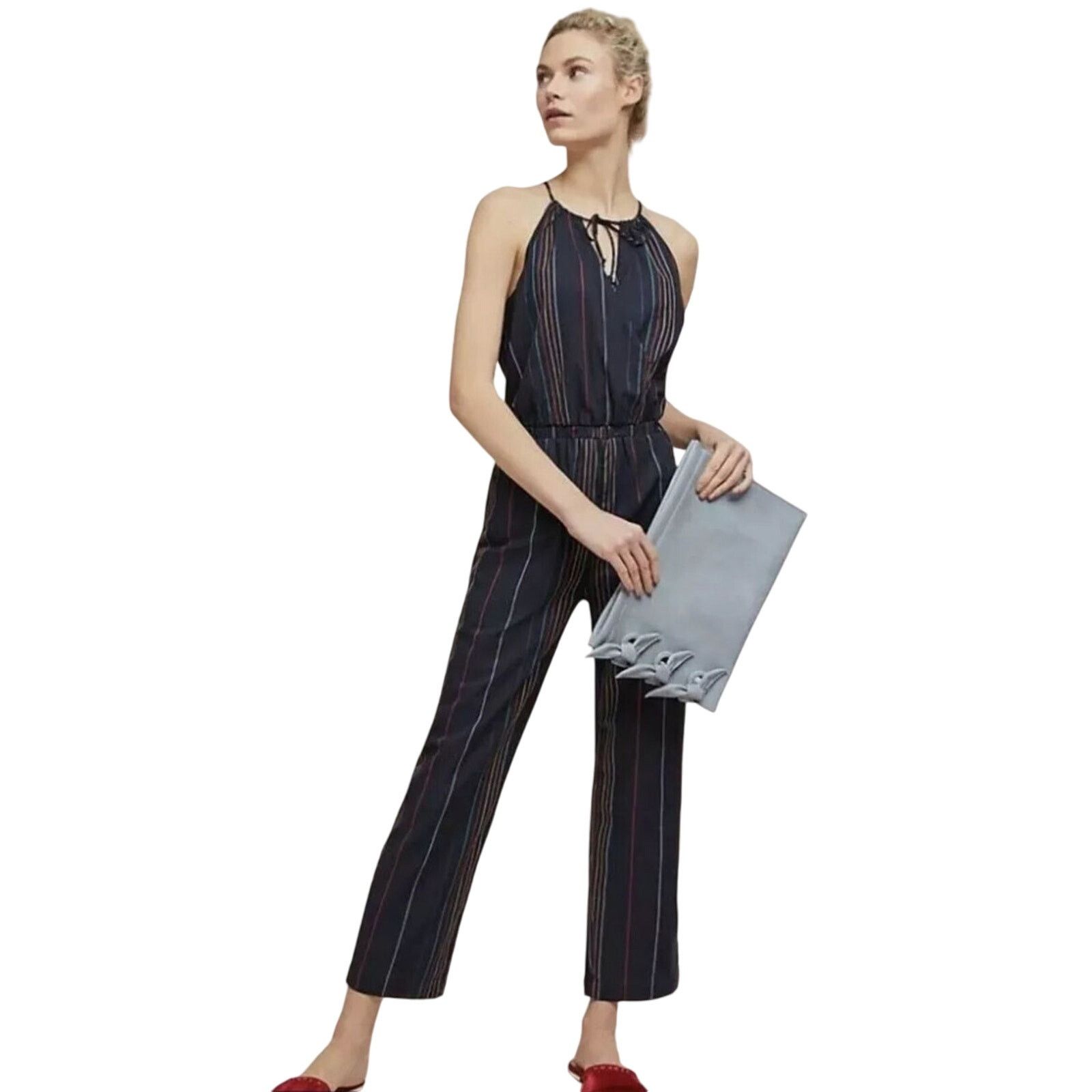 Anthropologie Anthropologie Jumpsuit One Piece Blue Small Size 26" / US 2 / IT 38 - 1 Thumbnail