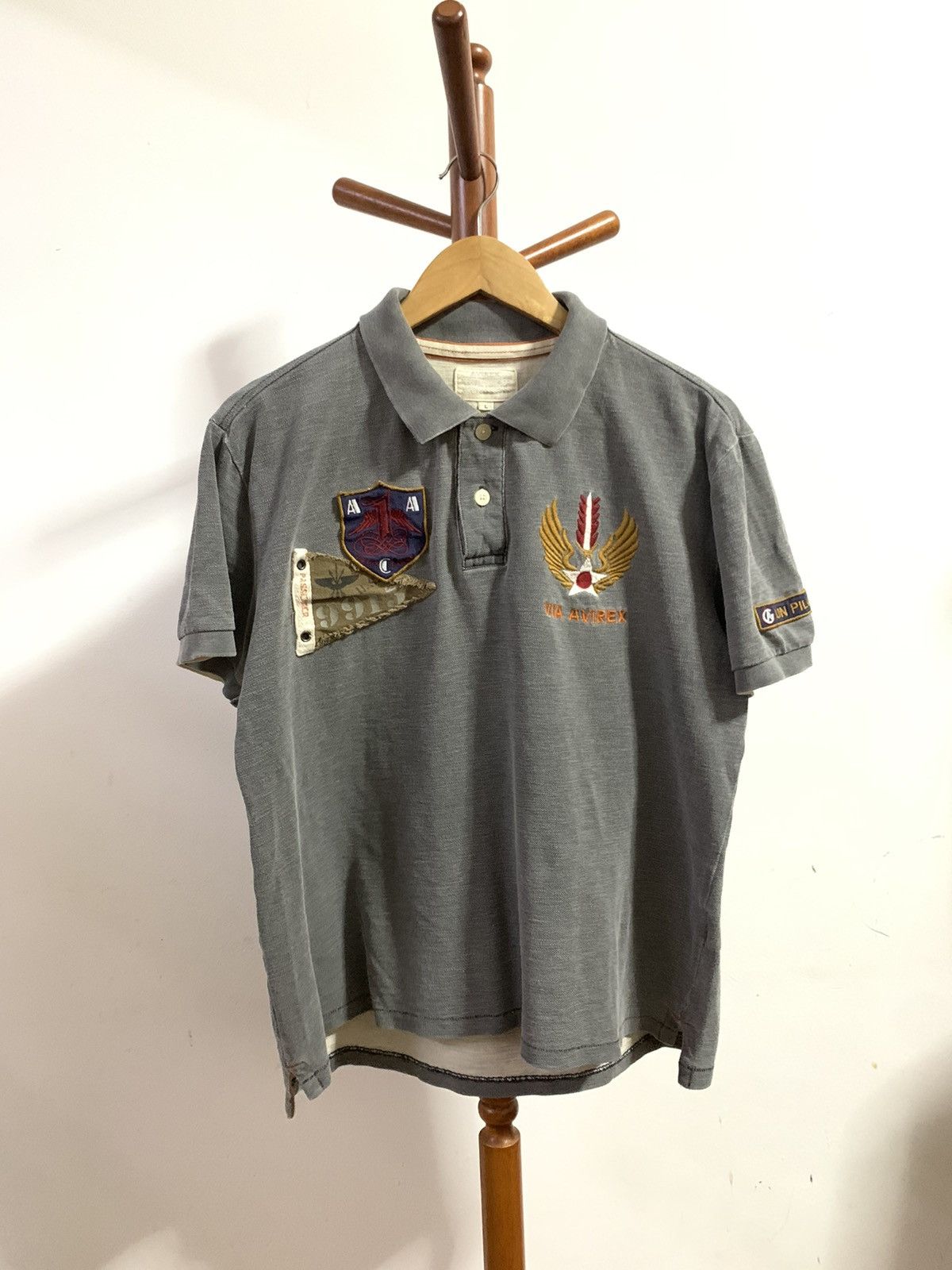 Avirex AVIREX “AERONAUTIQUE VIA AVIREX” Polo Shirt Size US M / EU 48-50 / 2 - 1 Thumbnail