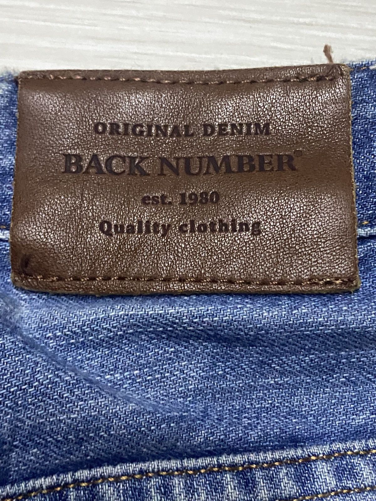 Japanese Brand Vintage Japanese Brand Back Number Faded Distressed Loose Size US 32 / EU 48 - 10 Thumbnail