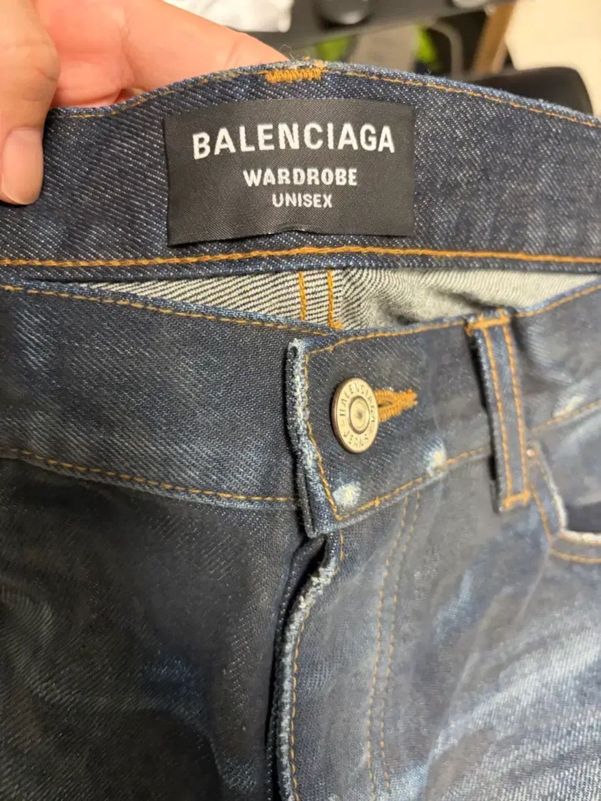 Balenciaga Balenciaga Wardrobe Washed Denim Jean Size US 32 / EU 48 - 3 Thumbnail