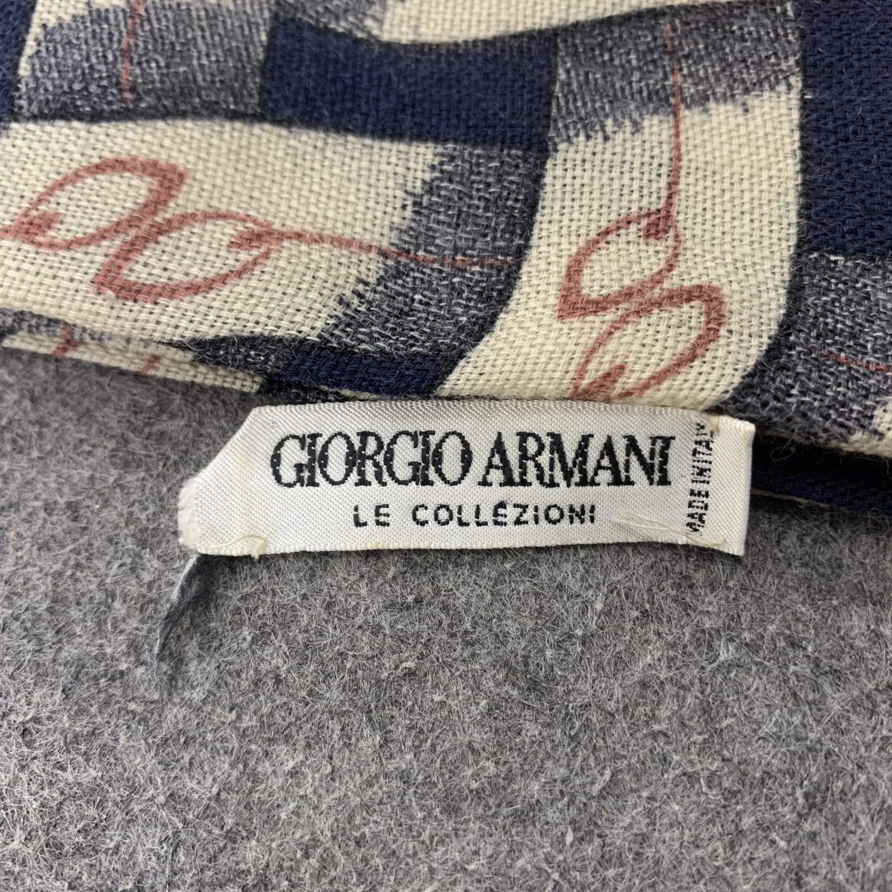 Giorgio Armani Giorgio Armani Scarf Wool Muffler Neck Wrap BL9301 Size ONE SIZE - 5 Thumbnail