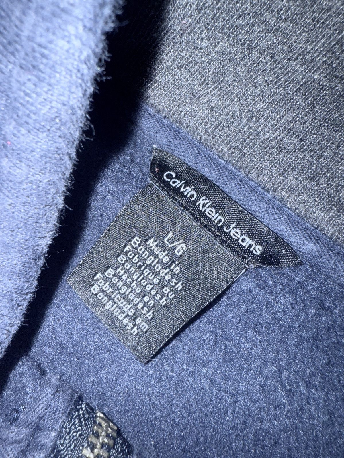 Calvin Klein × Vintage Calvin Klein Fleece Jacket Vintage Y2K Streetwear Mens Large Size US L / EU 52-54 / 3 - 4 Thumbnail