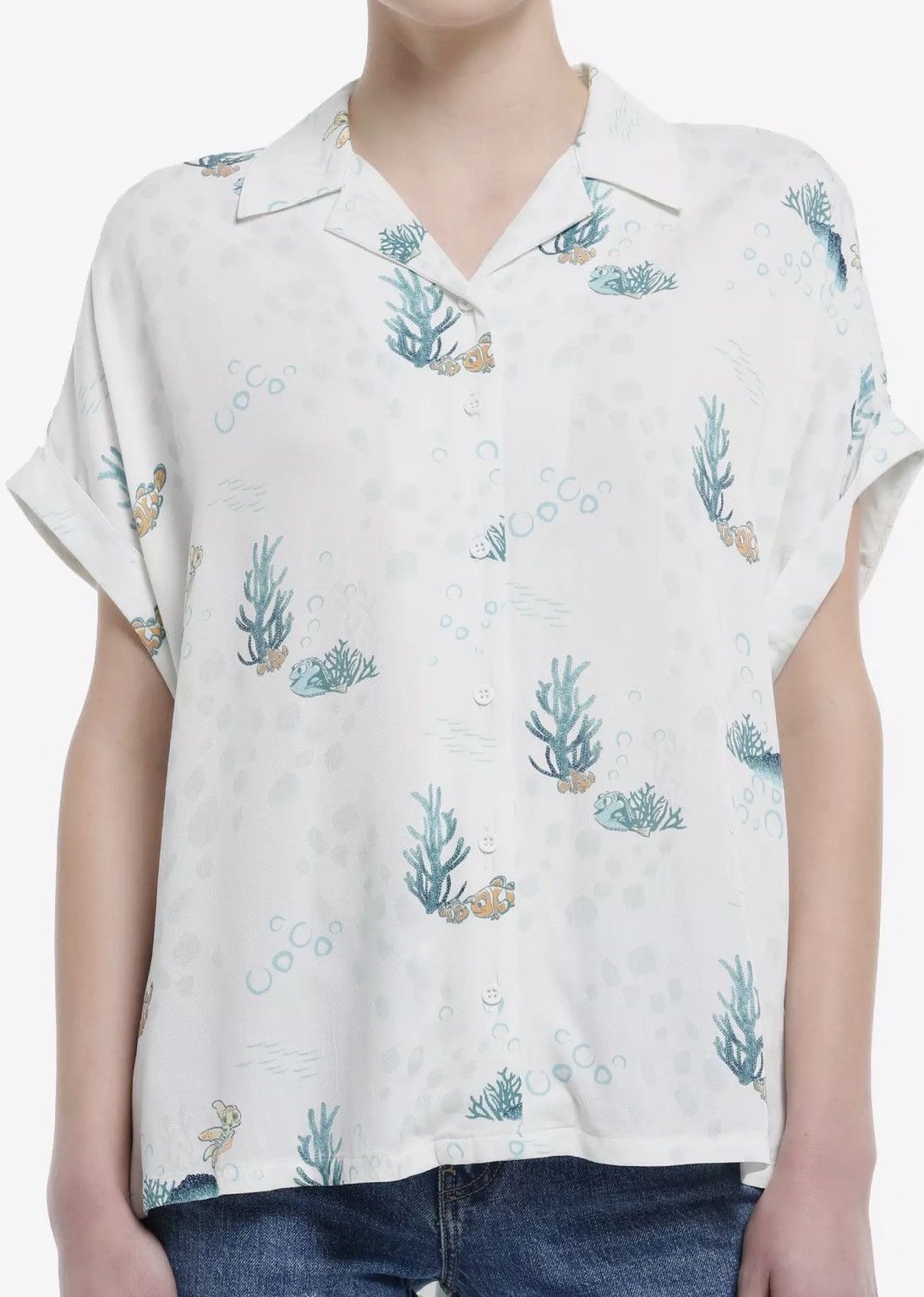 Disney Disney Pixar Finding Nemo Dolman Top Blue & Orange Large Size L / US 10 / IT 46 - 1 Thumbnail