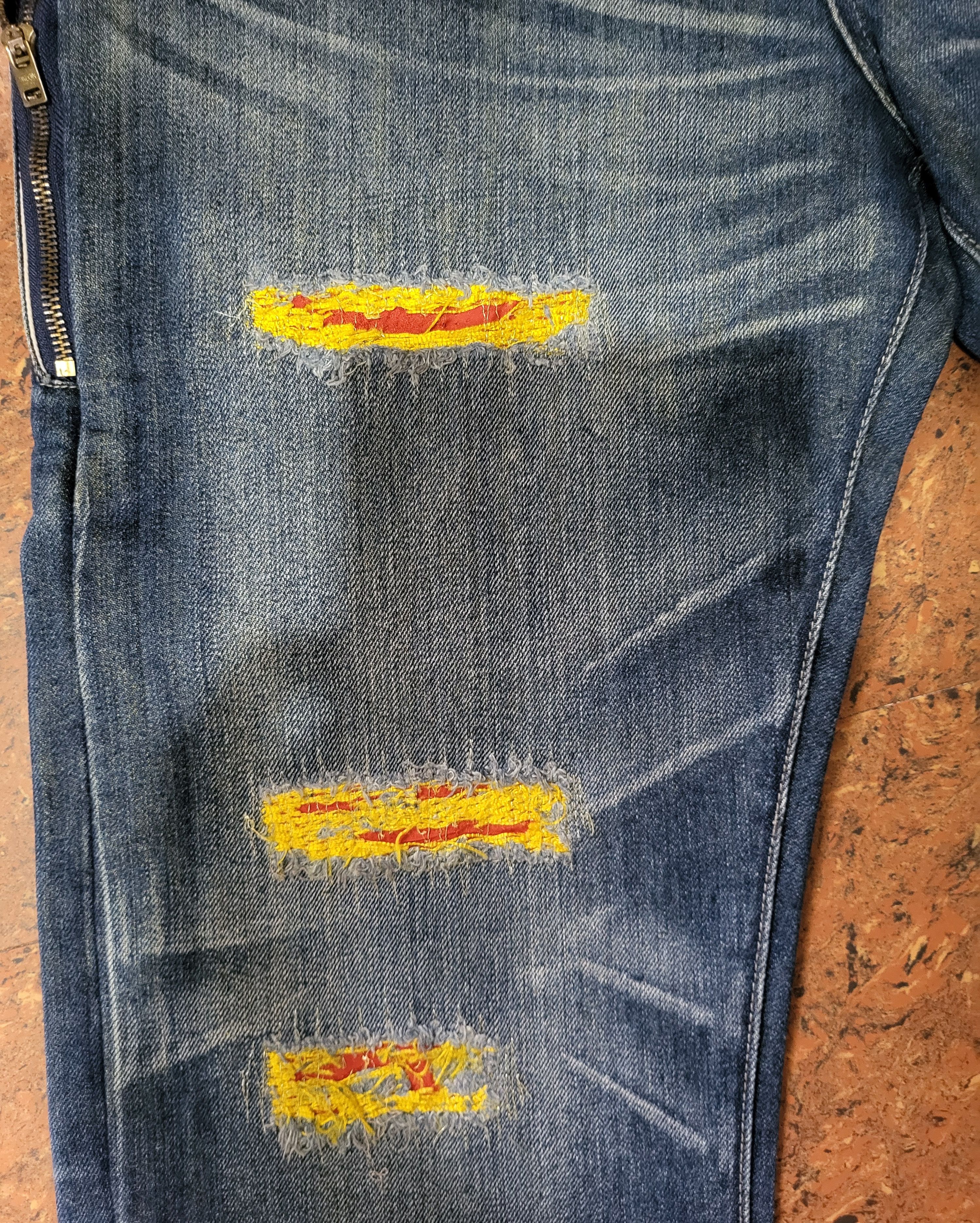 CLOT × Kazuki Kuraishi × Levi's CLOT x KAZUKI x LEVIS GOLD KZKLOT 505 DENIM Size US 32 / EU 48 - 19 Thumbnail