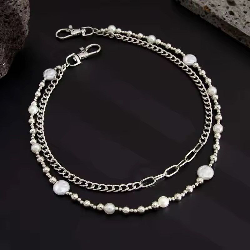 Jewelry Metal Pearl Pants Chain Size ONE SIZE - 3 Thumbnail