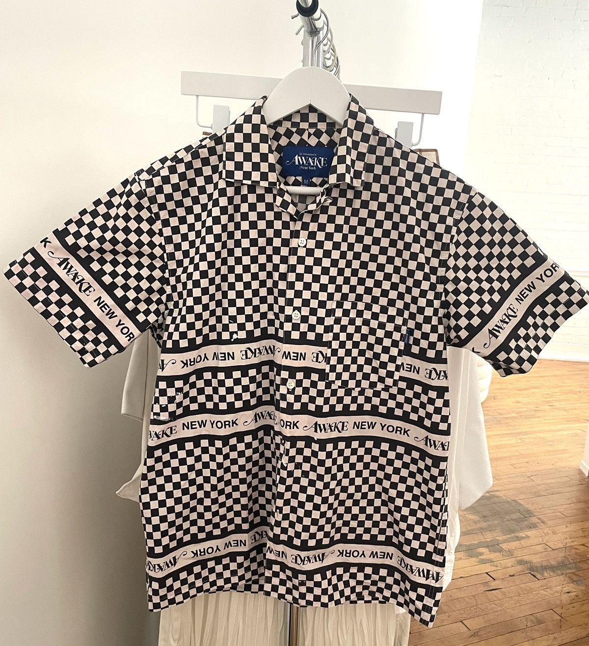 Awake NY Awake NY Camp Collar Checkerboard Logo Shirt Size US M / EU 48-50 / 2 - 1 Thumbnail