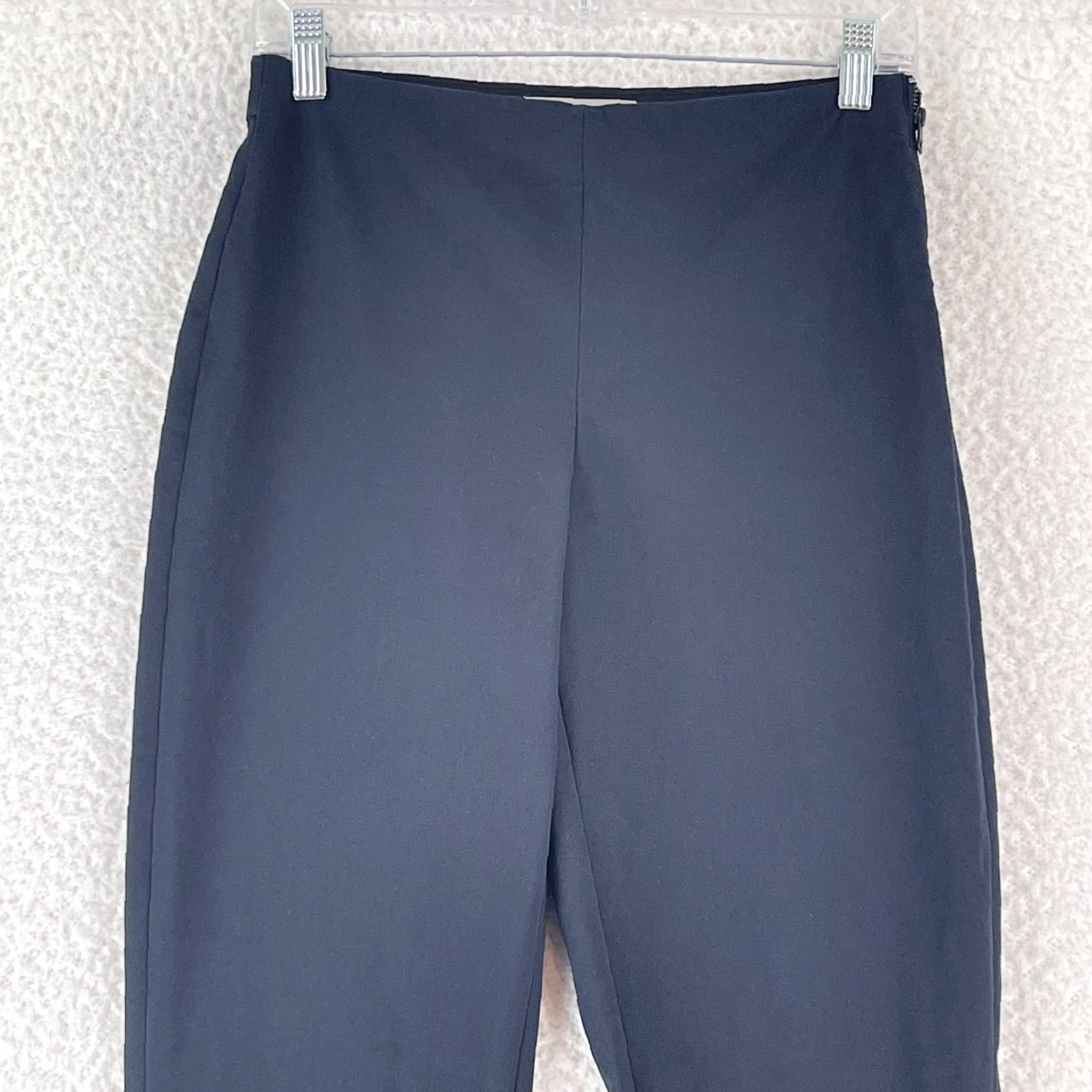 Everlane Everlane Black Side Zip Ankle Length Pants Womens High-Rise Stretch Size 4 Size 27" / US 4 / IT 40 - 2 Thumbnail
