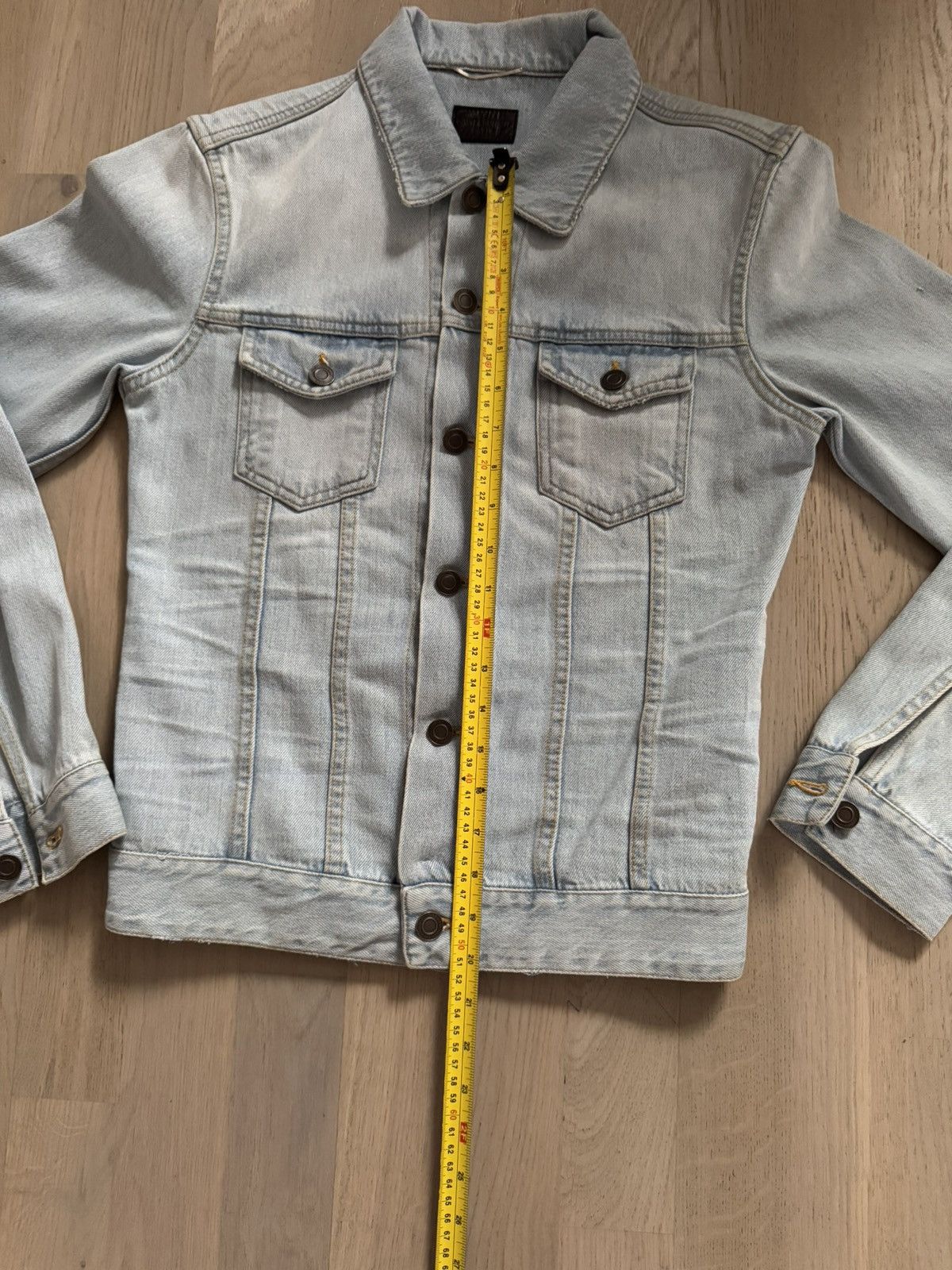 Saint Laurent Paris SAINT LAURENT denim jacket sizes in photos BY TAPE MEASURE Size US XS / EU 42 / 0 - 6 Thumbnail