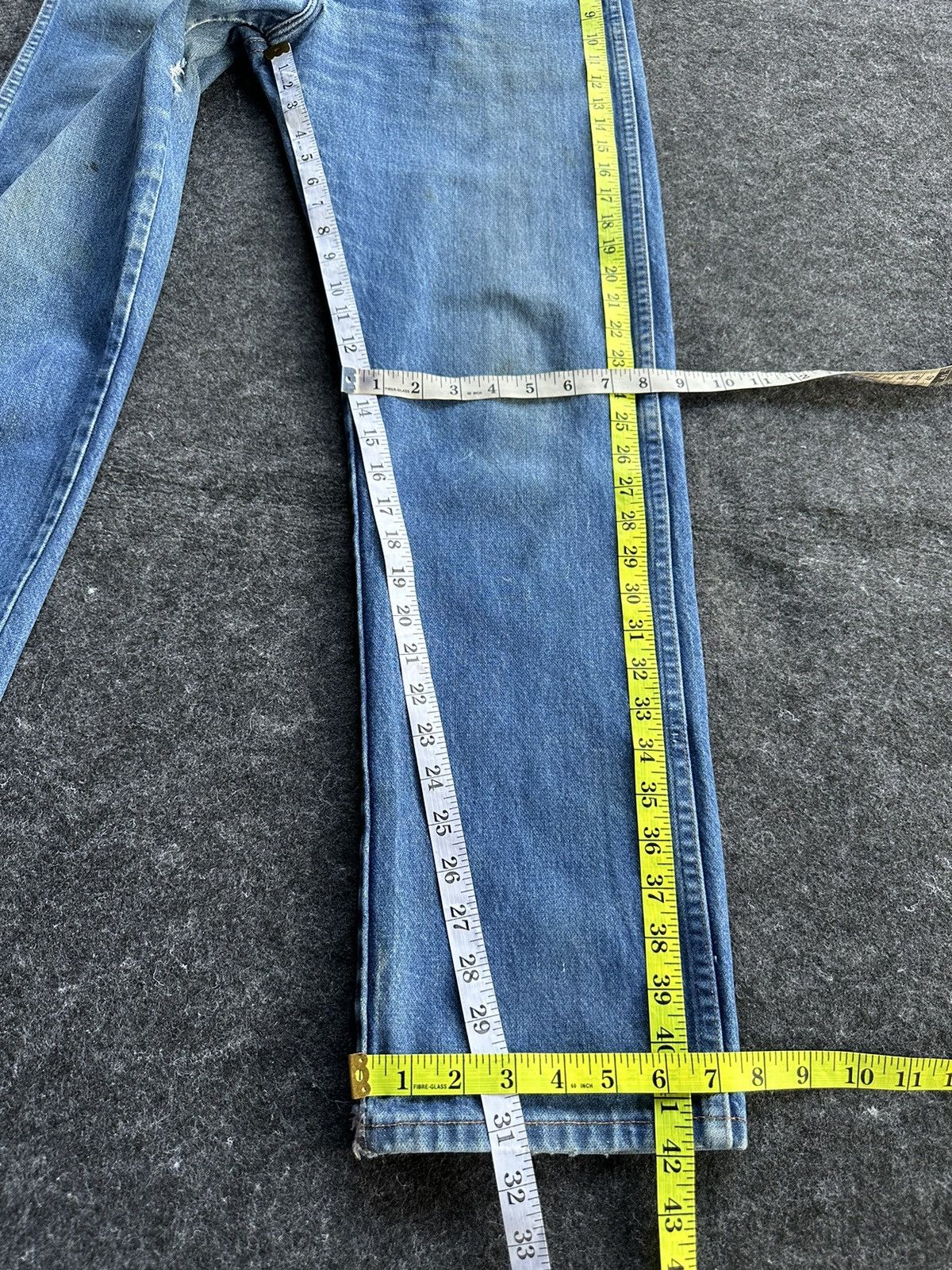 Vintage × Wrangler Vintage Wrangler Dirty Blue Washed Denim D476 Size US 30 / EU 46 - 13 Thumbnail