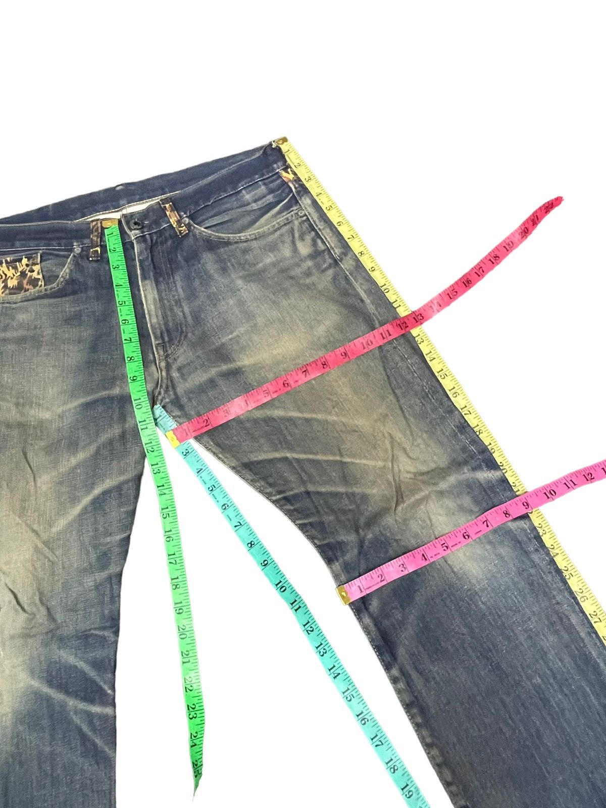 Bape Vintage Bape Star Selvedge Faded Distresed Denim Size US 35 - 25 Thumbnail