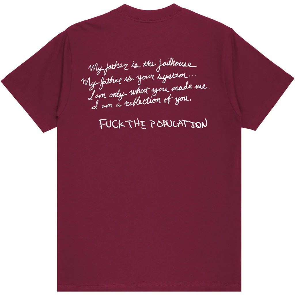 Fuck The Population FTP Courtroom Tee (Burgundy) Size XXL Size US XXL / EU 58 / 5 - 4 Thumbnail
