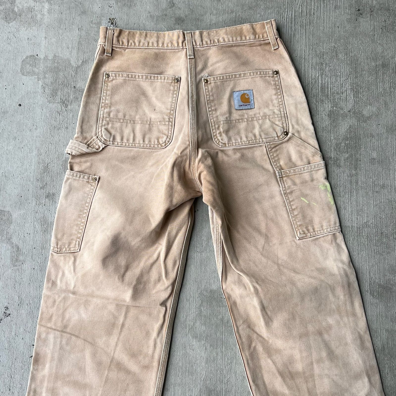 Carhartt × Vintage Carhartt faded brown double knee work wear carpenter pants Size US 29 - 5 Thumbnail