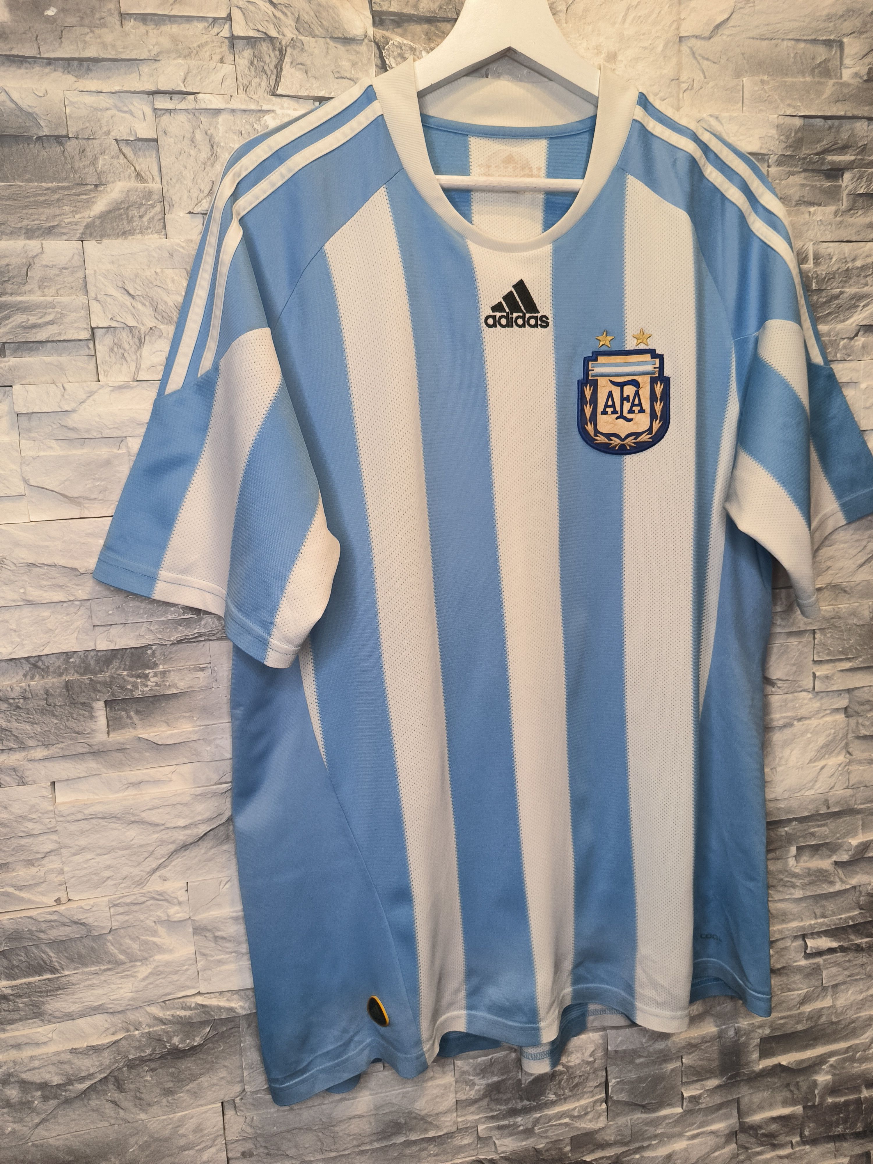 Adidas Adidas Argentina 2010 Jersey Shirt National Team Vintage Size US L / EU 52-54 / 3 - 3 Thumbnail