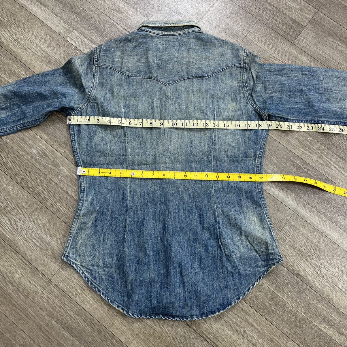 Polo Ralph Lauren Vintage Polo Ralph Lauren Distressed Cowboy Western Shirt Size M / US 6-8 / IT 42-44 - 16 Thumbnail